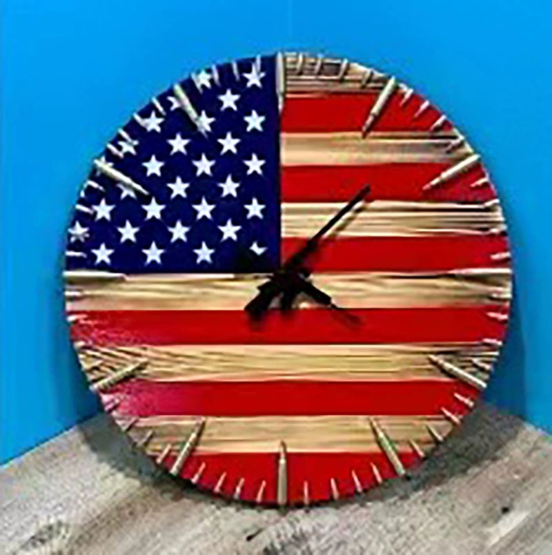 Veteran's Day Pre-Sale 50% OFFđ„Handmade Patriotic American Flag Clockđ