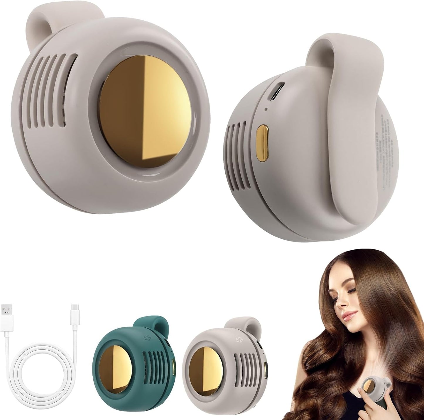 🌀Next-Gen Tech in Your Palm! Mini Silent Bladeless Fan for Instant Cooling Anywhere