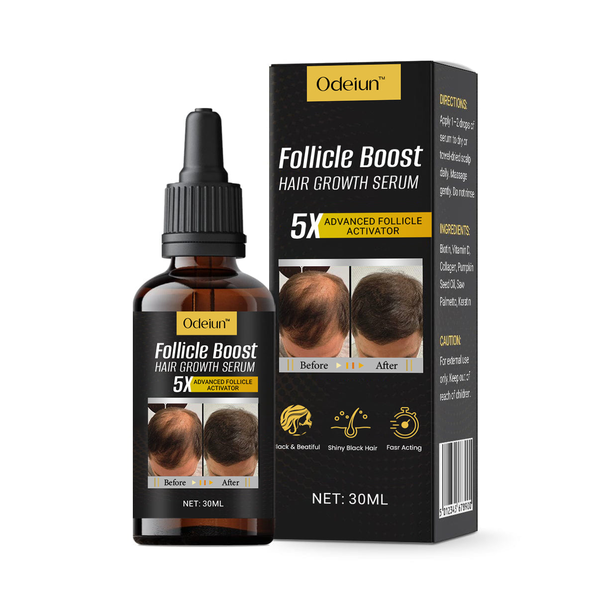 Odeiun⢠Follicle Boost 5X Hair Growth Serum