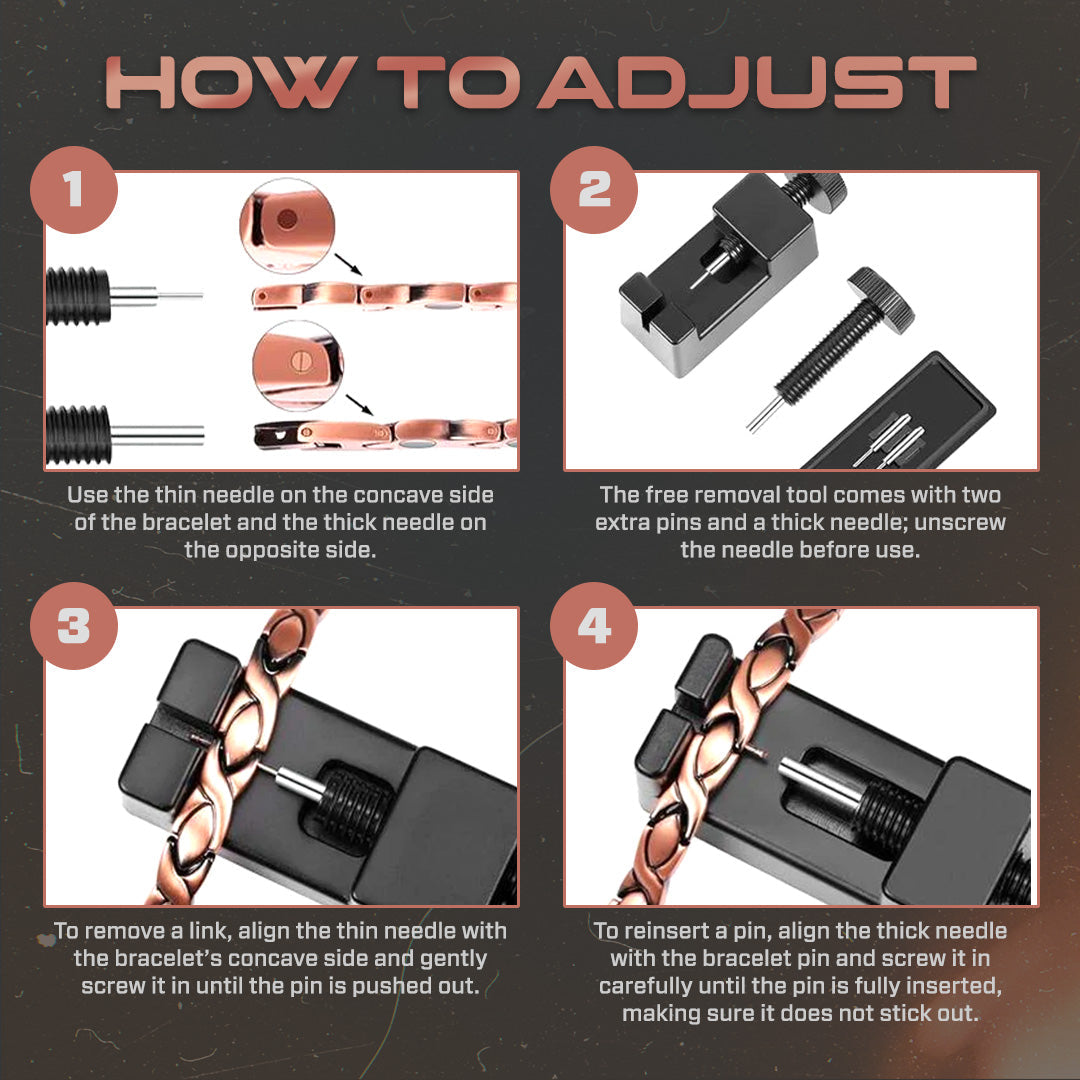 Copper Magnetic Therapy Bracelet | Relieve Fatigue, Boost Energy & Circulation ✨