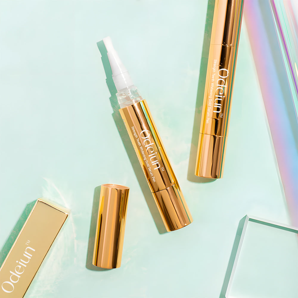 Odeiun™ Gold Teeth Whitening Serum Pen – Luxury Whitening, Dentist-Level Results