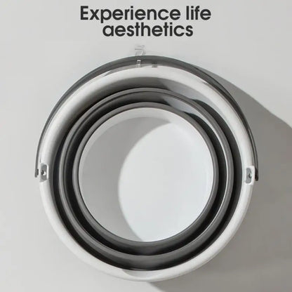 N84C Collapsible Water Bucket Foldable Round Tub for House Cleaning Space Saving Outdoor Waterpot for Garden Portable Fishing