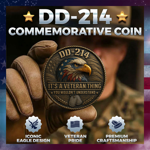 “DD-214 – It’s a Veteran Thing” Commemorative Coin🪙 | Honor, Pride & Brotherhood