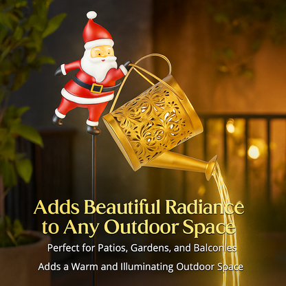 🎅 Santa's Magical Solar Watering Can Light ✨