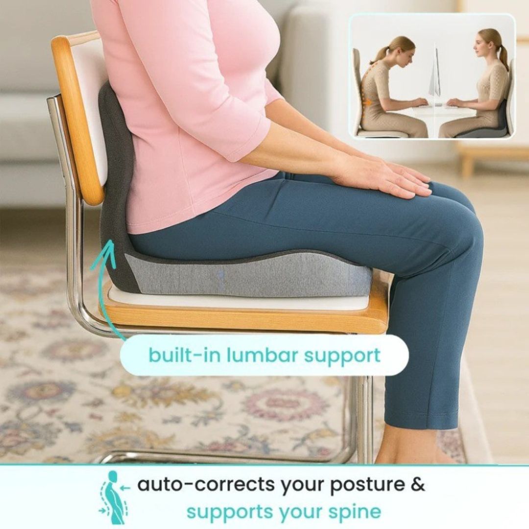 Odeiun™ Seat Cushion — Perfect Posture, All-Day Comfort, No More Numb Legs