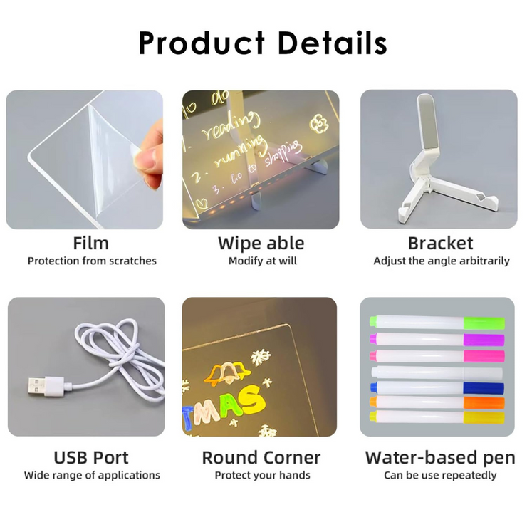 Creative LED Drawing Board for Kids - Mess-Free Fun ✨