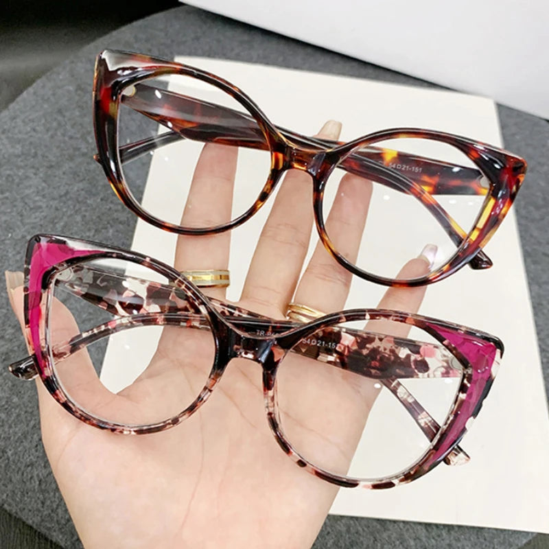 Retro Cat Eye Glasses - Anti Blue Light