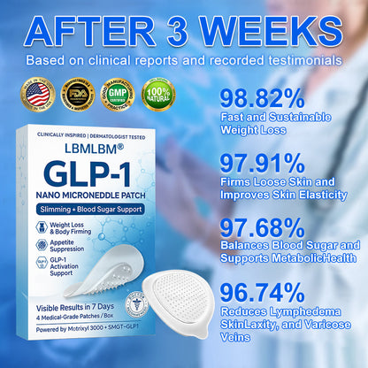🔥Official Store | LBMLBM® SMGT-GLP-1 Nano Microneedle Patch with Collagen & Motrixyl 3000 | Targeting Obesity, Cardiovascular Disease, Diabetes, Sleep Apnea, Joint Issues & More