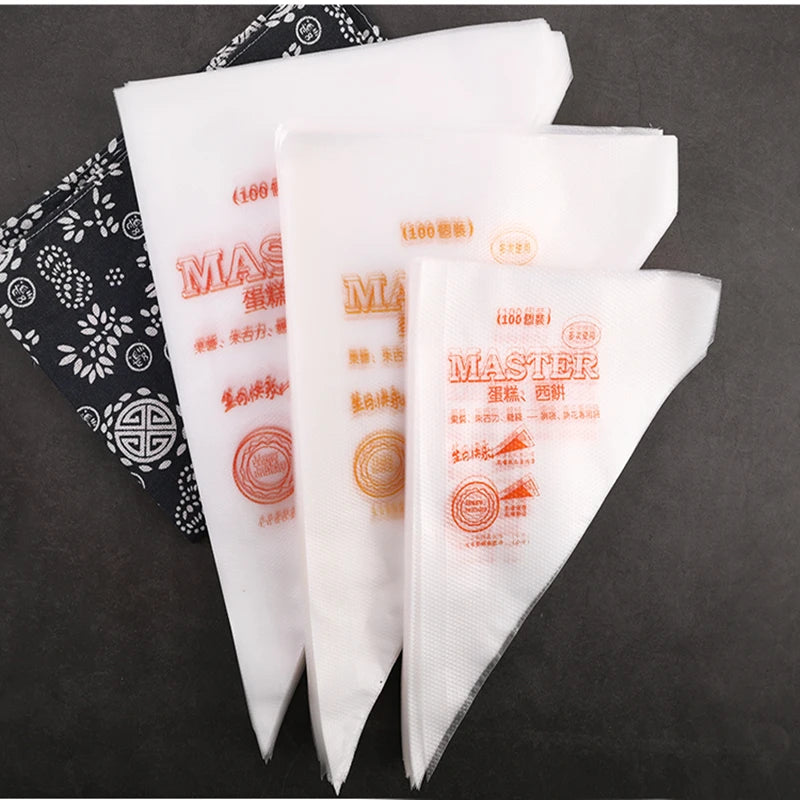 100 Pcs Disposable Pastry Bags