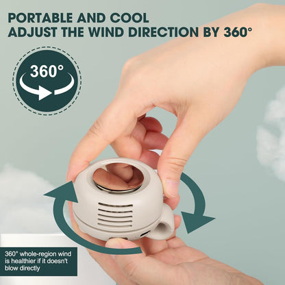 🌀Next-Gen Tech in Your Palm! Mini Silent Bladeless Fan for Instant Cooling Anywhere