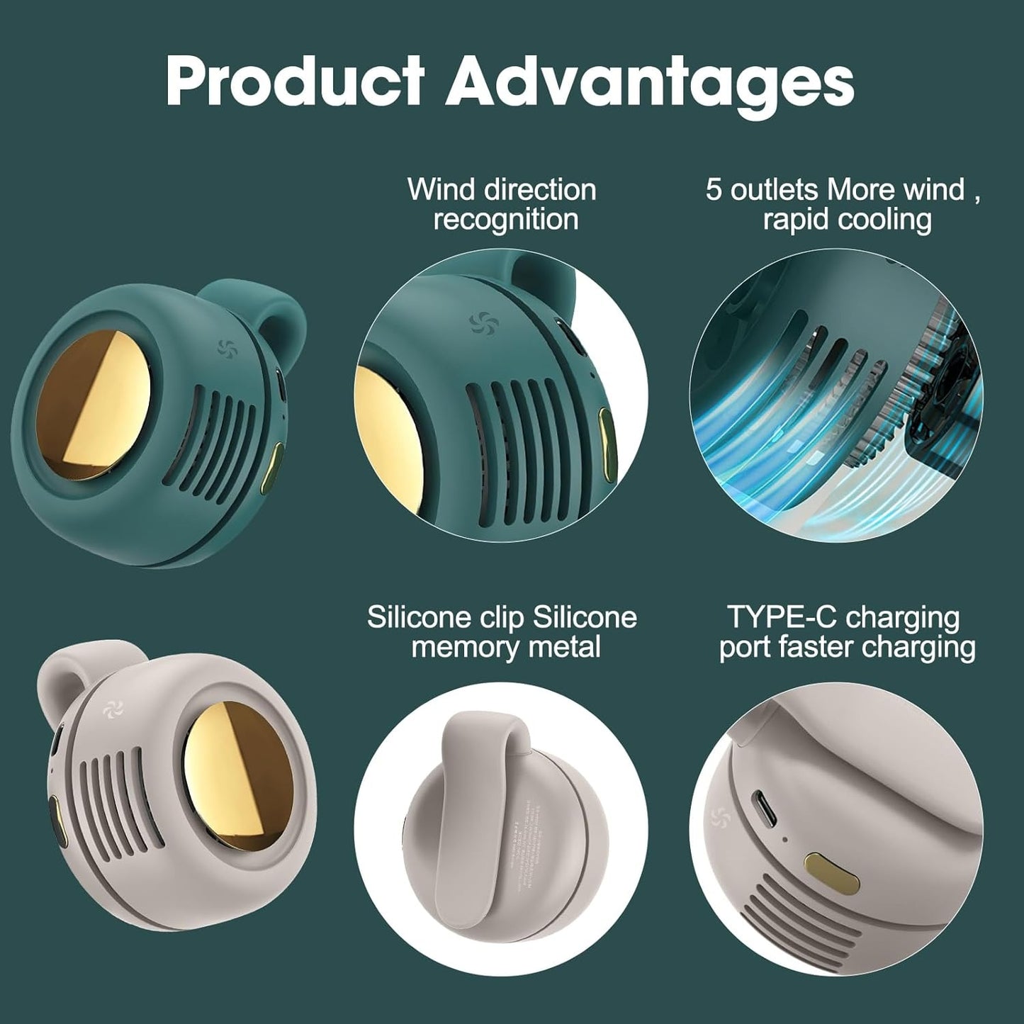 🌀Next-Gen Tech in Your Palm! Mini Silent Bladeless Fan for Instant Cooling Anywhere