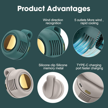 🌀Next-Gen Tech in Your Palm! Mini Silent Bladeless Fan for Instant Cooling Anywhere