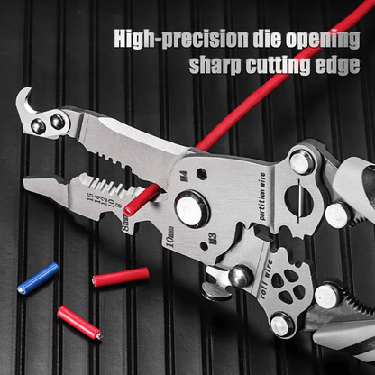 🔥Final 3 Hours: 50% OFF - 2025 New Upgrade💥Multifunctional Folding Wire Stripper-Professional Electrician Tool