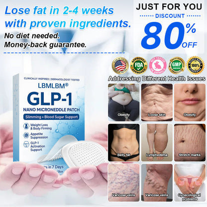 🔥Official Store | LBMLBM® SMGT-GLP-1 Nano Microneedle Patch with Collagen & Motrixyl 3000 | Targeting Obesity, Cardiovascular Disease, Diabetes, Sleep Apnea, Joint Issues & More