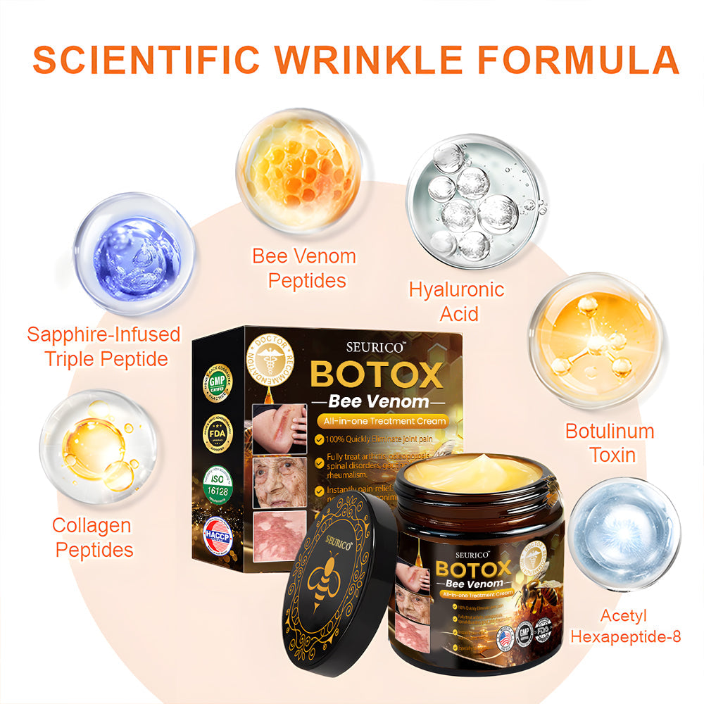 🏆Seurico™ Instant Wrinkle-Free Bee Toxin Cream | FINAL HOURS – 80% FLASH SALE!