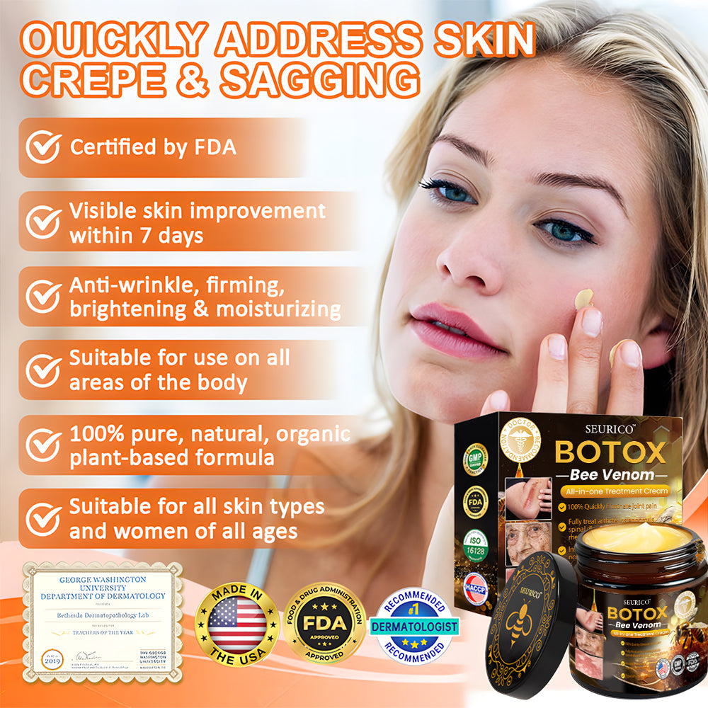 🏆Seurico™ Instant Wrinkle-Free Bee Toxin Cream | FINAL HOURS – 80% FLASH SALE!