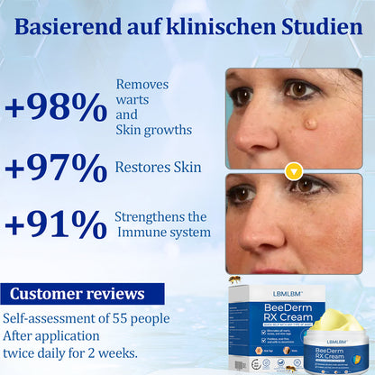👩‍⚕️LBMLBM™ BeeDerm RX Cream, Painless, easy and gentle fix for warts, skin tags, lumps, infections, cysts and scars