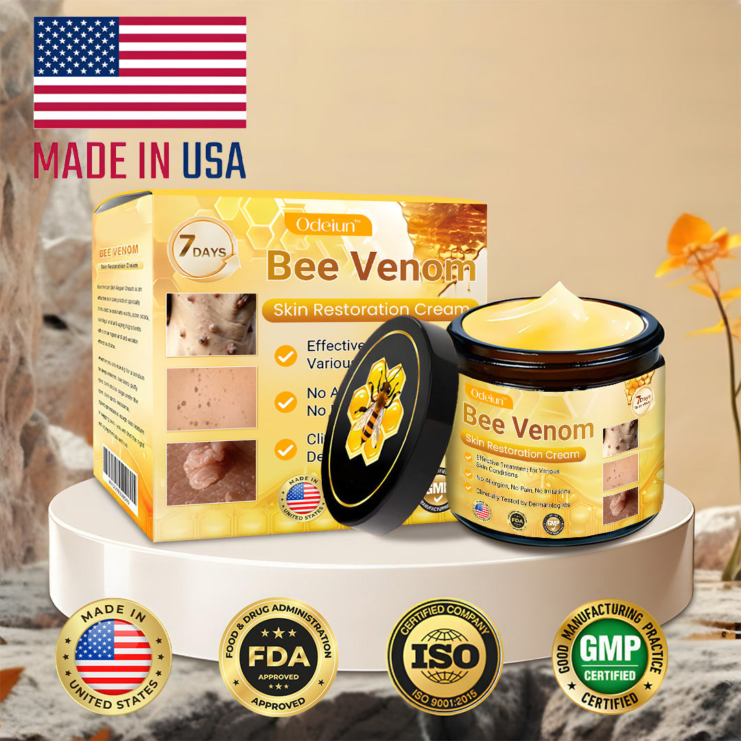 ✨ ODEIUN™ Bee Venom Skin Restoration Cream - Revitalize & Renew Your Skin Naturally! 🌿🐝