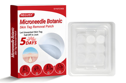 Negusy™ MicroNeedle Botanic Skin Tag Removal Patches – 🇺🇸 Made in the USA | Fast, Painless, Plant-Powered