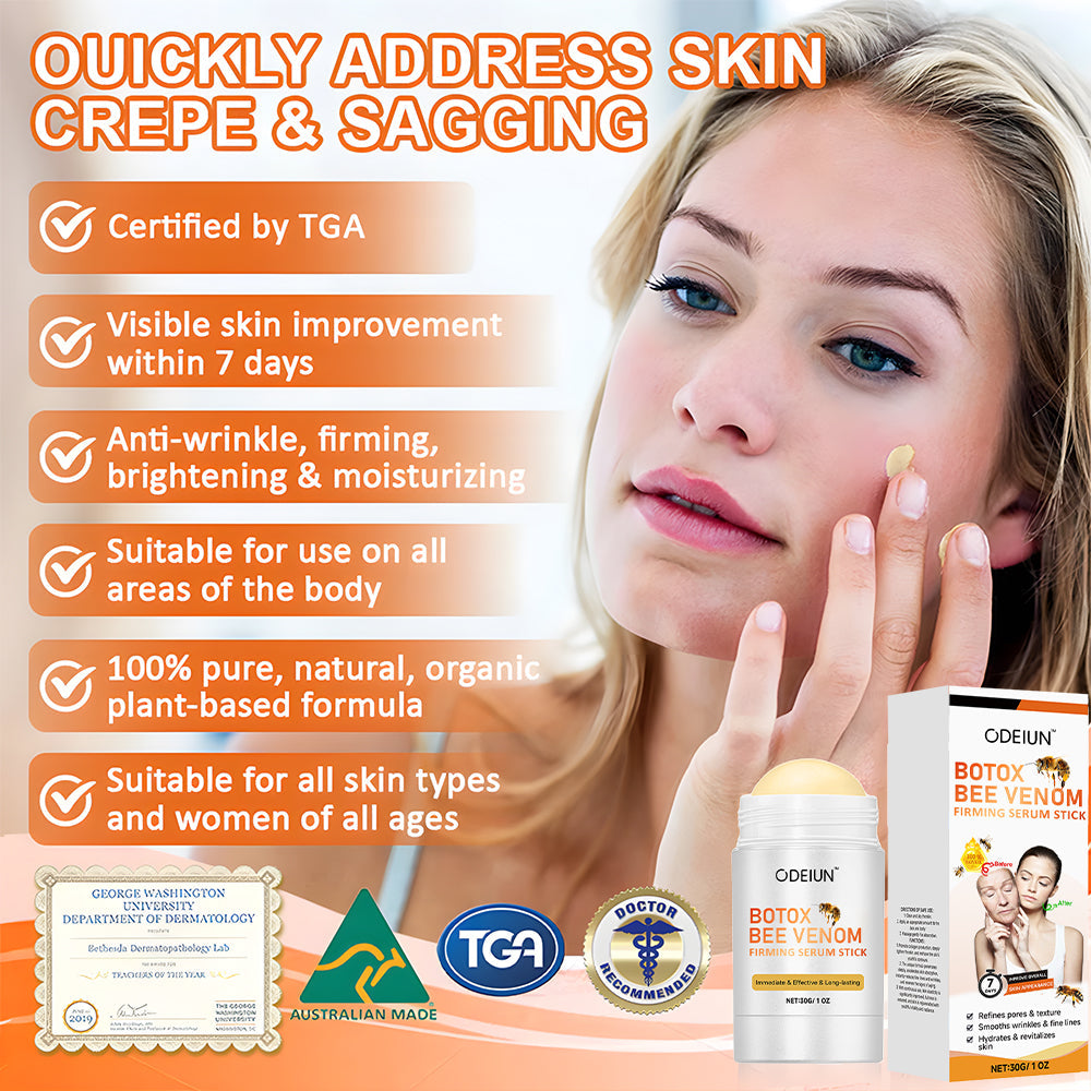 ⚡🔥Limited Time Only: Get 50% Off Now! 🎁 Odeiun™ Botox Bee Venom Firming Serum Stick