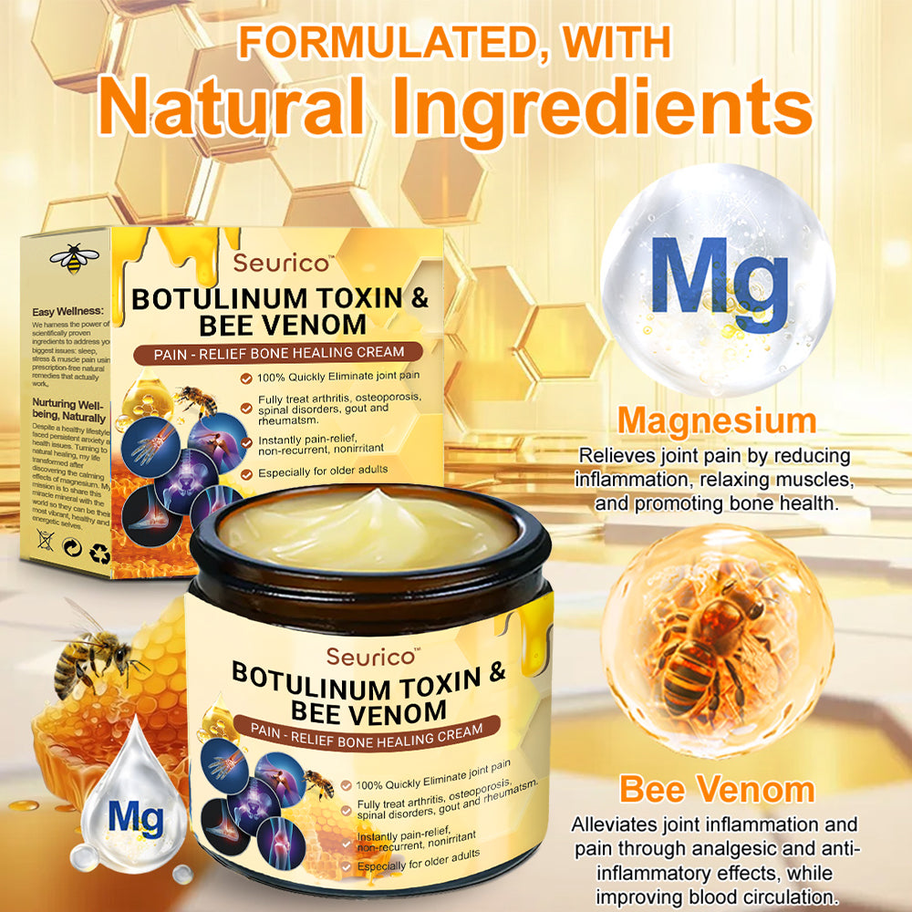 🎁Flash Sale - Seurico™ Botulinum Toxin & Bee Venom Pain-Relief Bone Healing Cream