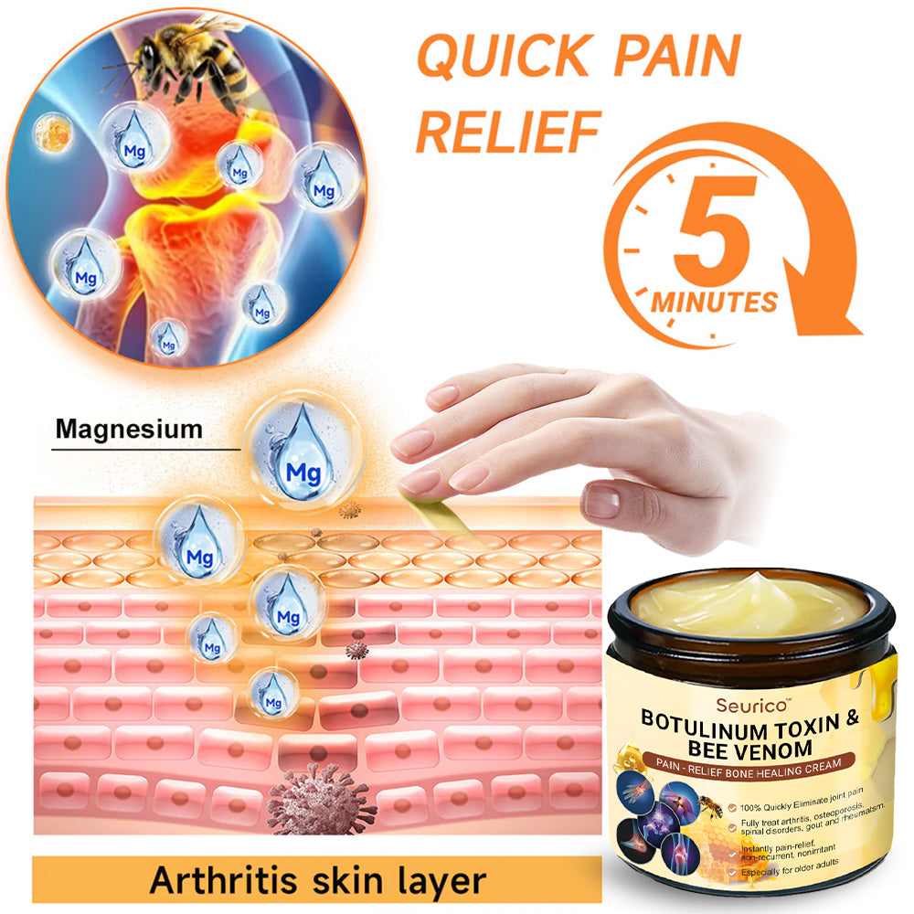 🎁Flash Sale - Seurico™ Botulinum Toxin & Bee Venom Pain-Relief Bone Healing Cream