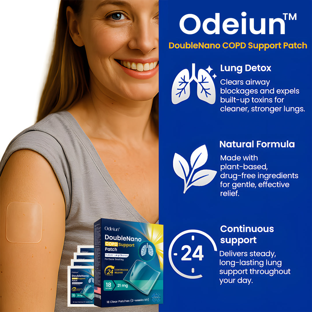 👑👑👑👑Official Store: ODEIUN™ DoubleNano Advanced Lung Detox Relief Patch