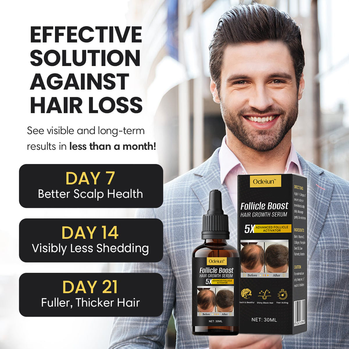 Odeiun™ Follicle Boost 5X Hair Growth Serum
