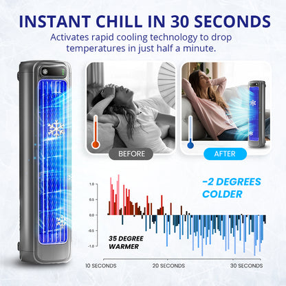 🧊 Wireless Cooling AC – Instant Chill in 30 Seconds, Stay Cool All Summer!