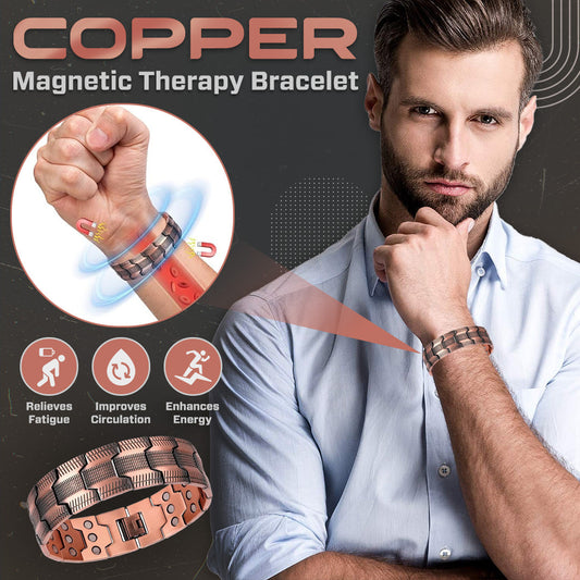 Copper Magnetic Therapy Bracelet | Relieve Fatigue, Boost Energy & Circulation ✨