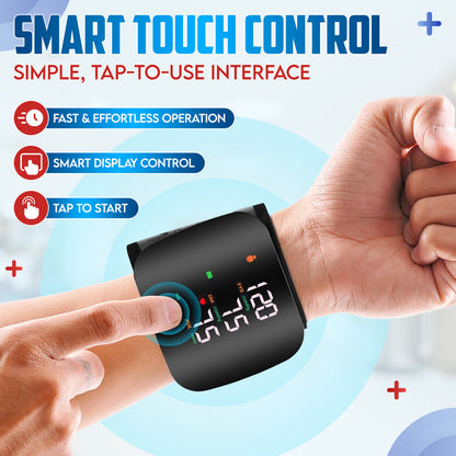 ⌚𝐀𝐮𝐭𝐨𝐦𝐚𝐭𝐢𝐜 𝐖𝐫𝐢𝐬𝐭 𝐁𝐏 Zakdavi™ - Clinically Accurate w/ Large Backlit Display, Adjustable Cuff, Voice Broadcast & Case