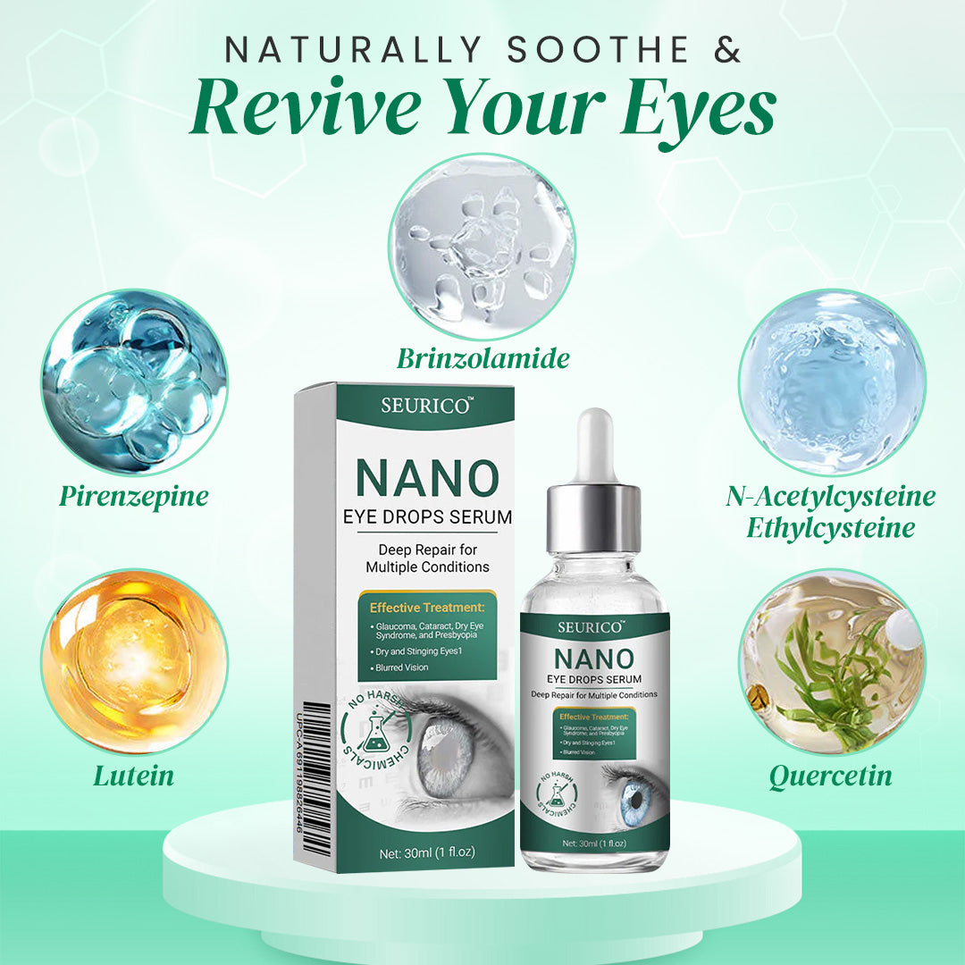 👩‍⚕️Seurico™ Nano Eye Drops Serum ✅Approved by the American Academy of Ophthalmology(Suitable for presbyopia, dry eye syndrome, glaucoma, and cataracts)