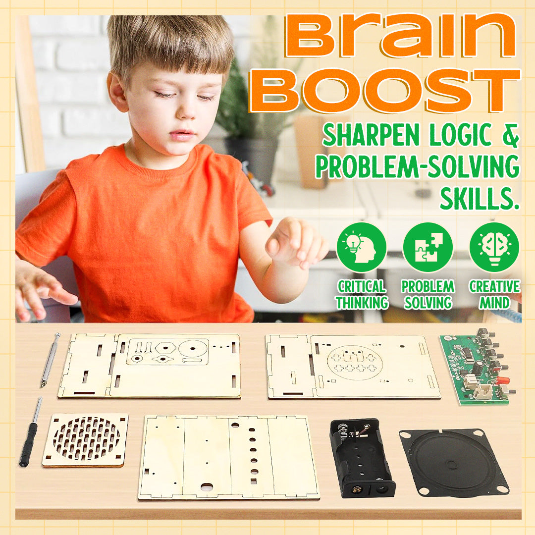 🚫 Screen-Free Fun! 📻 DIY Mini Radio Education Kit 🔥