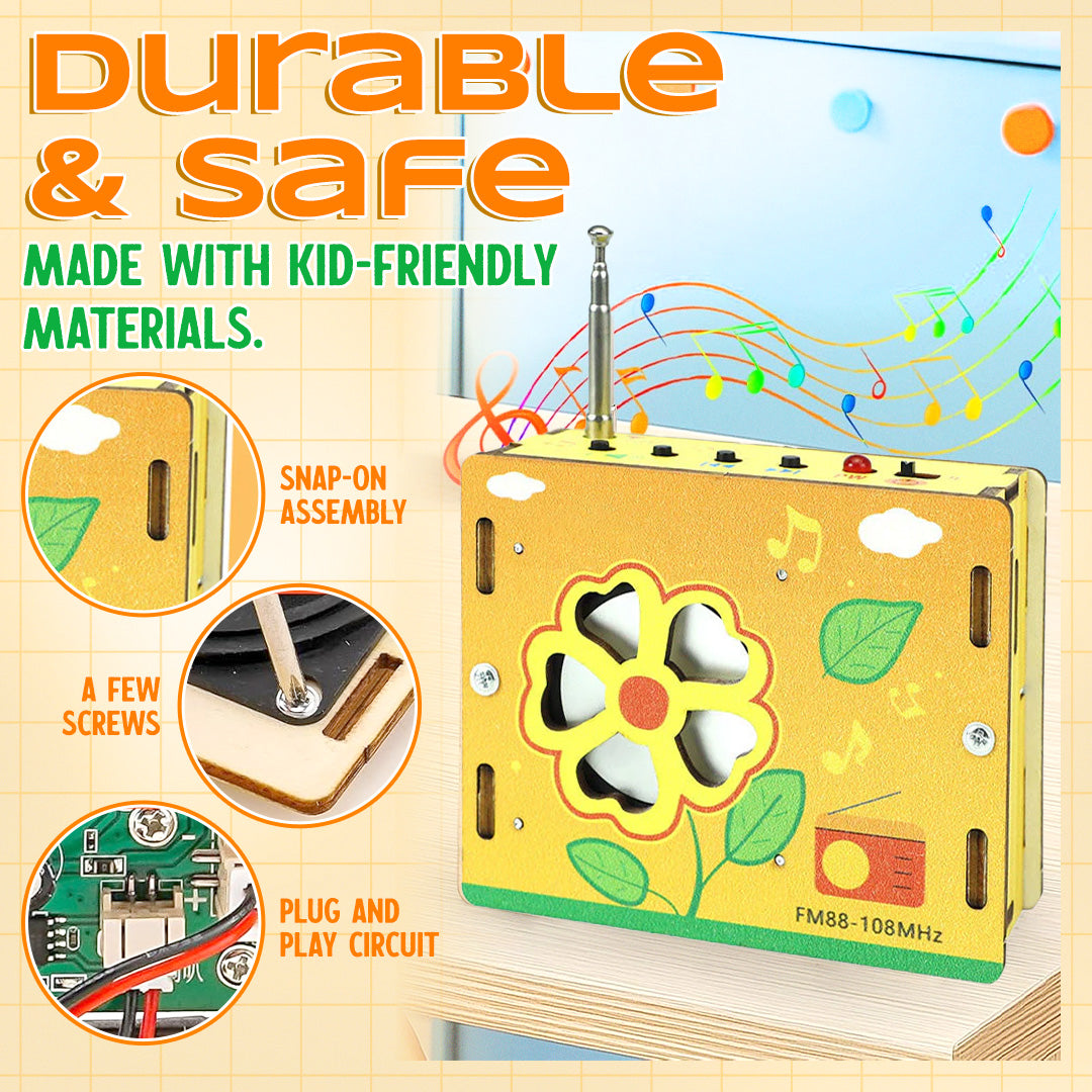 🚫 Screen-Free Fun! 📻 DIY Mini Radio Education Kit 🔥