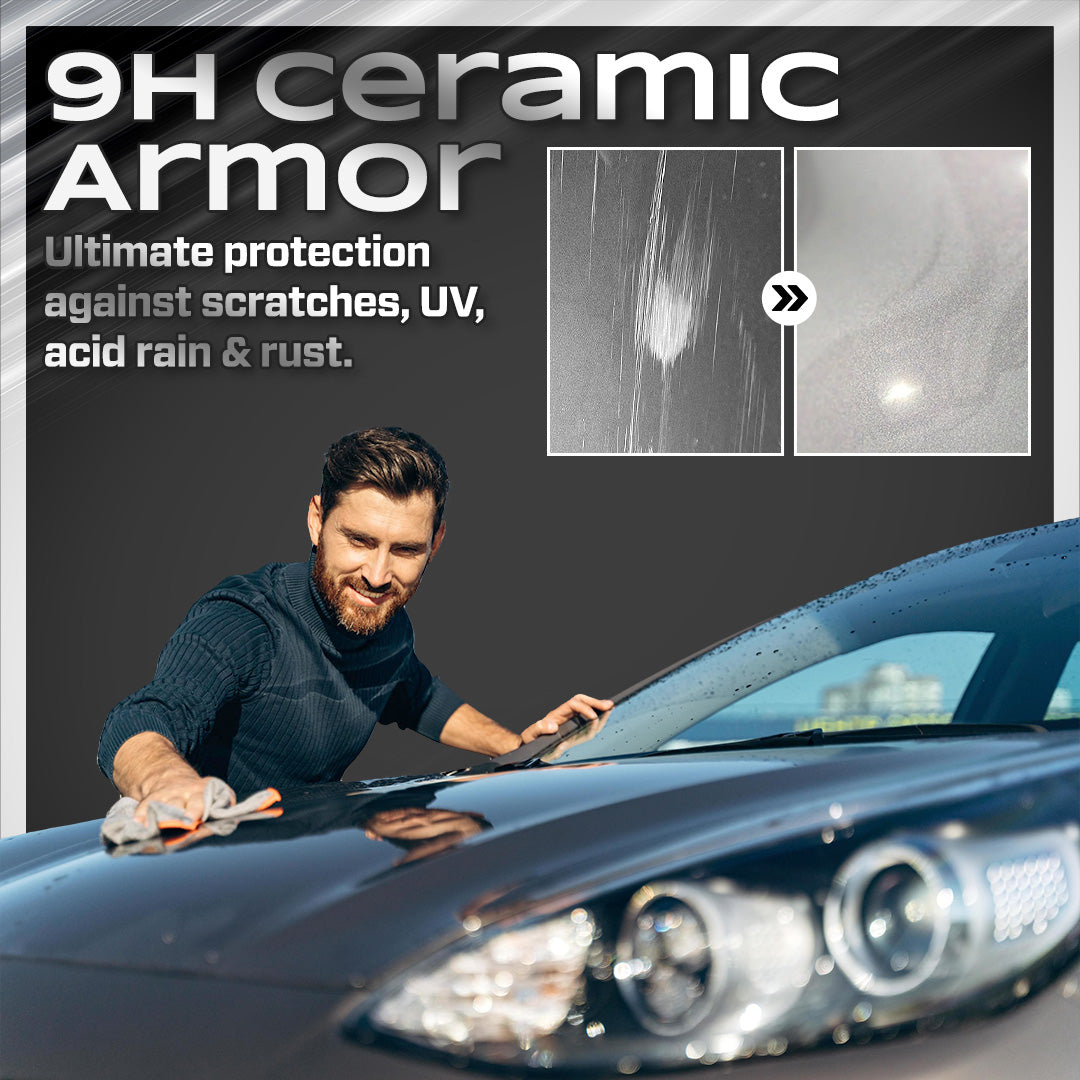 Titanium Ceramic Wax Cream — 9H Protection + Mirror-Gloss Shine in 15 Minutes
