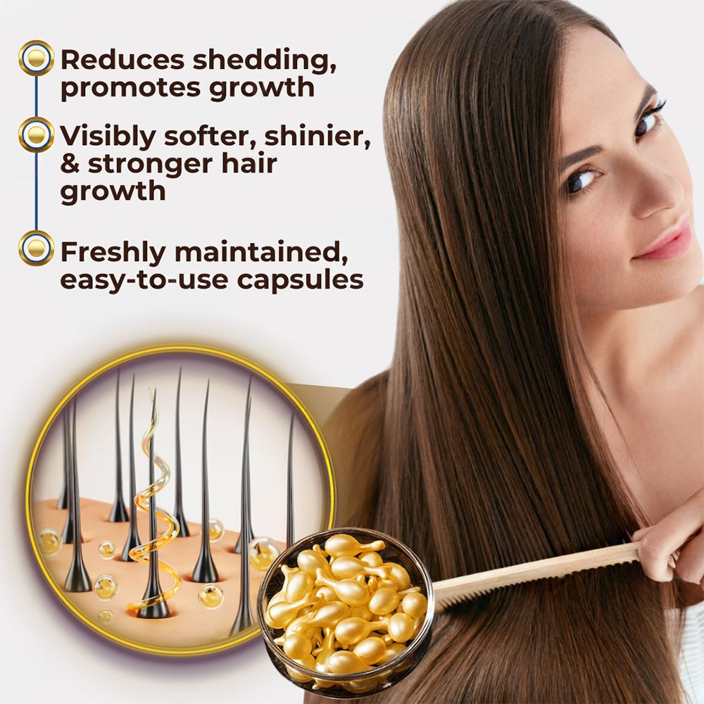 Odeiun™ Hair Renewal Capsules: Nourish for Thicker, Fuller Hair