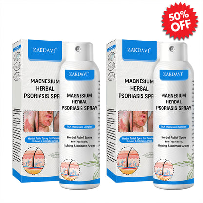 ✅Official Store:  Zakdavi™ Magnesium Herbal Psoriasis Spray – FDA Certified Relief for Psoriasis, Eczema & Skin Tags