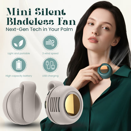 🌀Next-Gen Tech in Your Palm! Mini Silent Bladeless Fan for Instant Cooling Anywhere