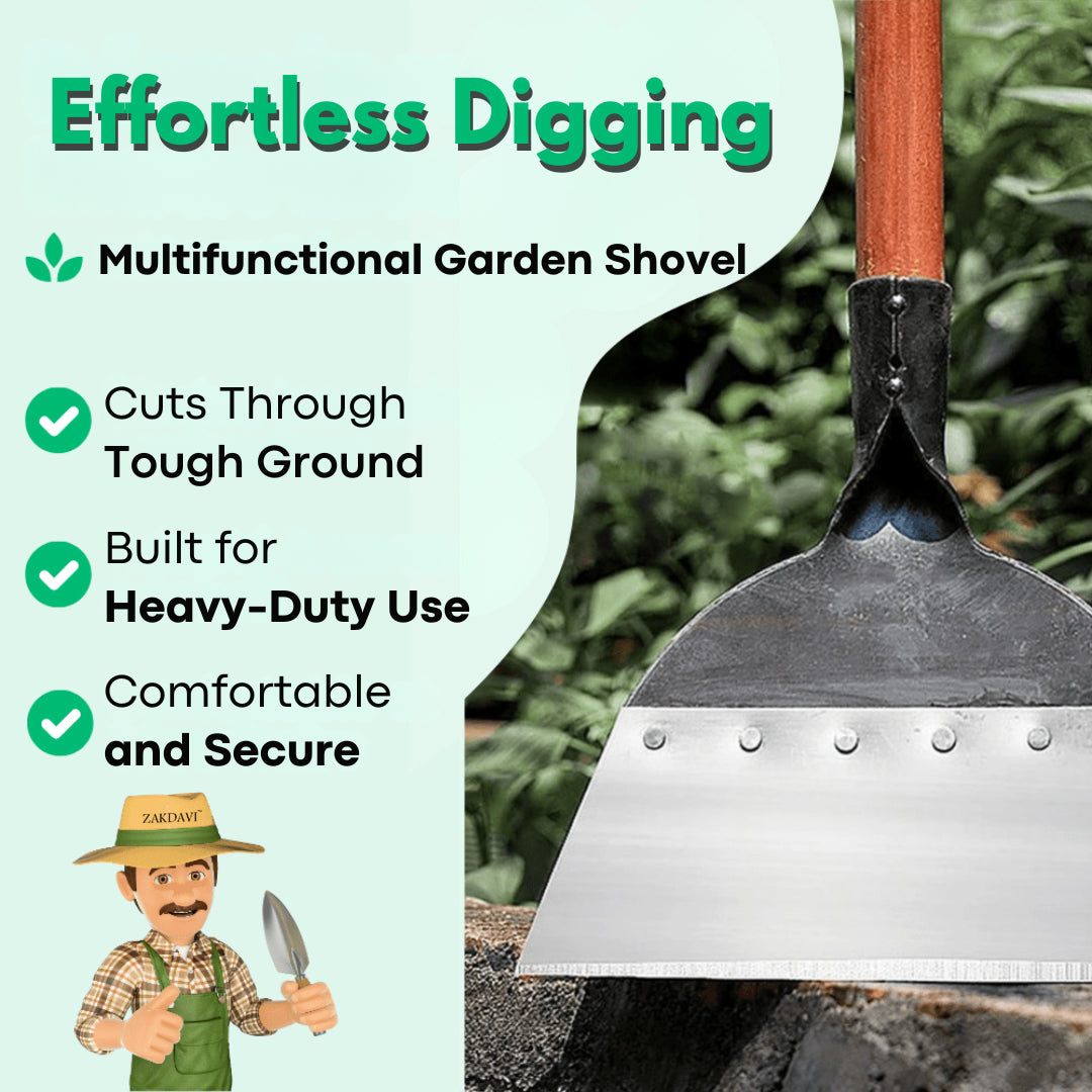 🌟Hot Sale! 🛠️Heavy-Duty Manganese Steel Multi-Function Garden Shovel