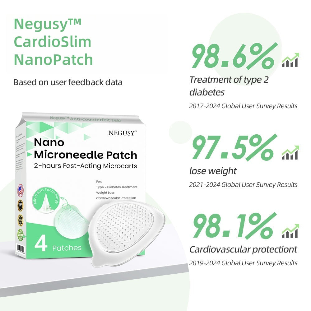 🔥Negusy™ CardioSlim NanoPatch — Painless and Long-Lasting, Helping You Easily Overcome Diabetes, Obesity, and Cardiovascular Issues!