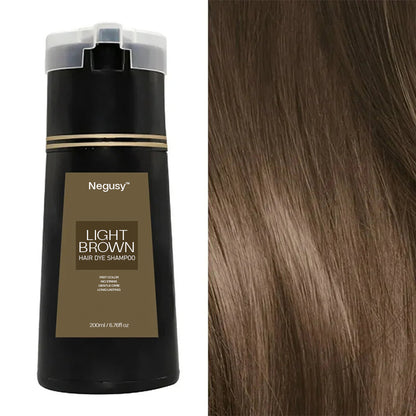 NEGUSY™ Instant Hair Dye Shampoo – 100% Gray Coverage in Just 10 Minutes!
