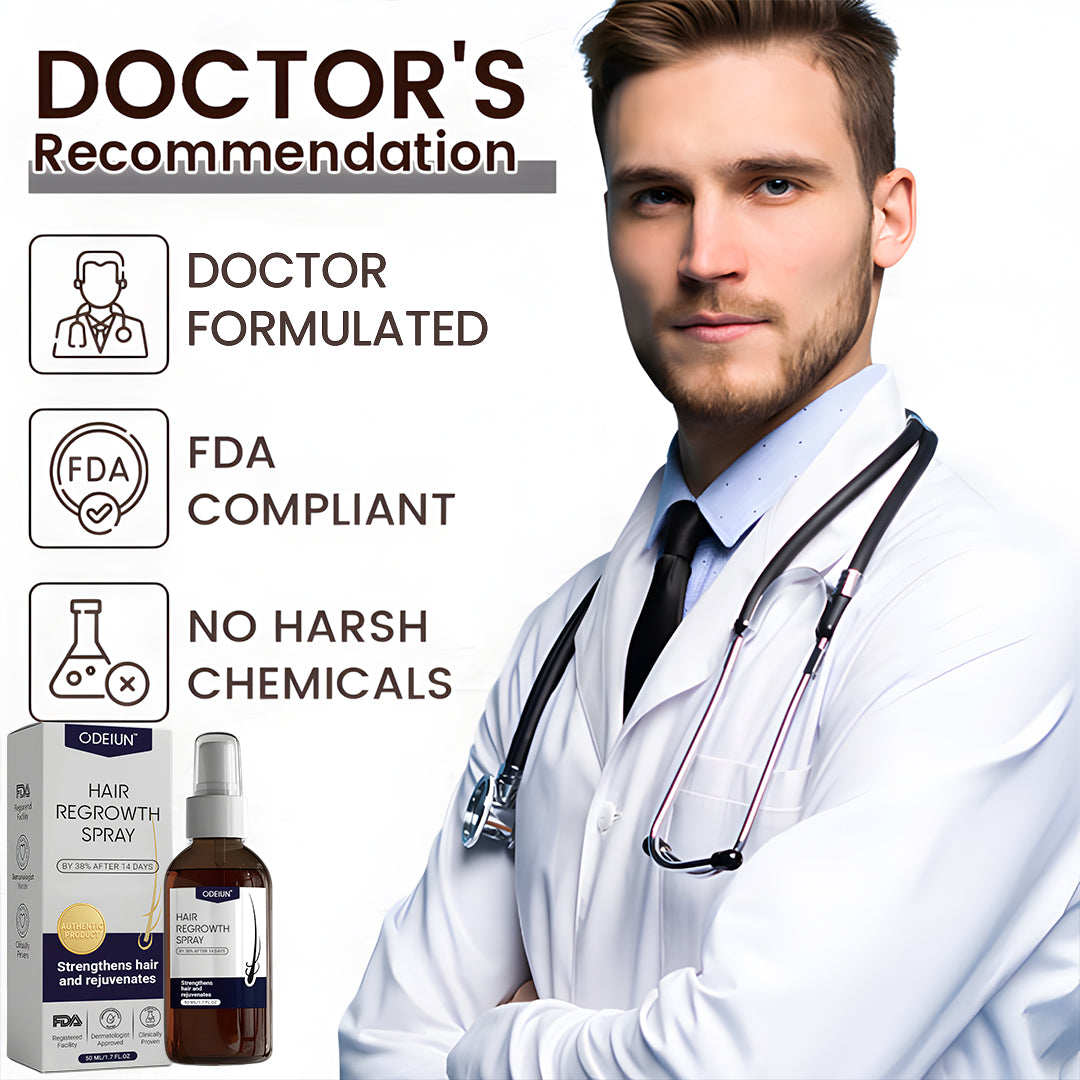 🌿 Odeiun™ Natural Hair Regrowth Spray – Naturally regrow fuller hair and restore your confidence