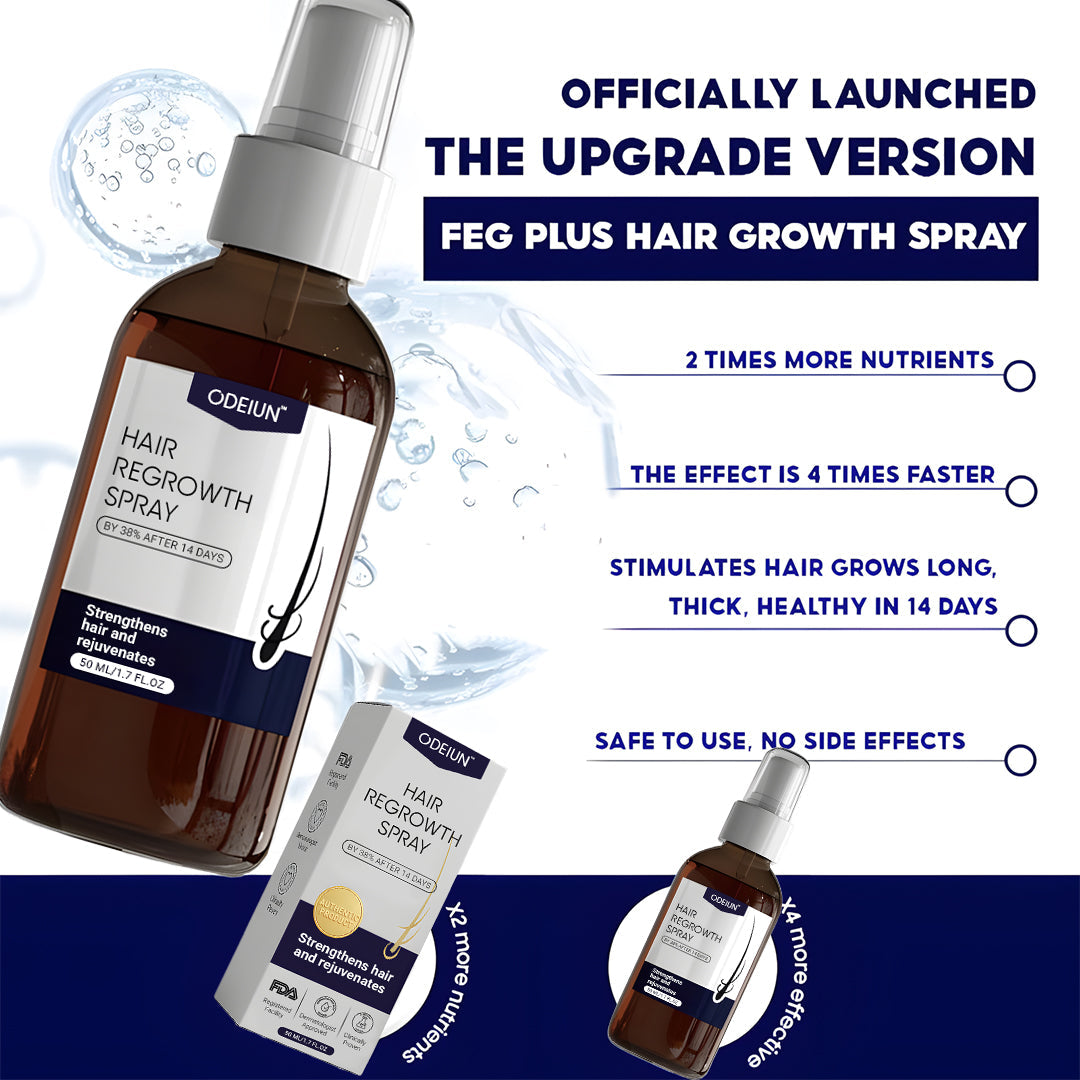 🌿 Odeiun™ Natural Hair Regrowth Spray – Naturally regrow fuller hair and restore your confidence