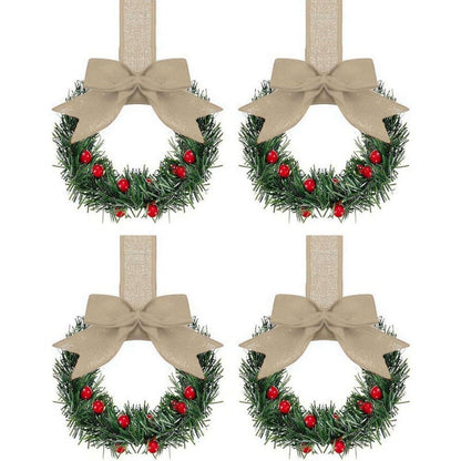 🎄Mini Christmas Wreaths ✨Maximum Holiday Magic, Instant Festive Charm & Versatile Decor!