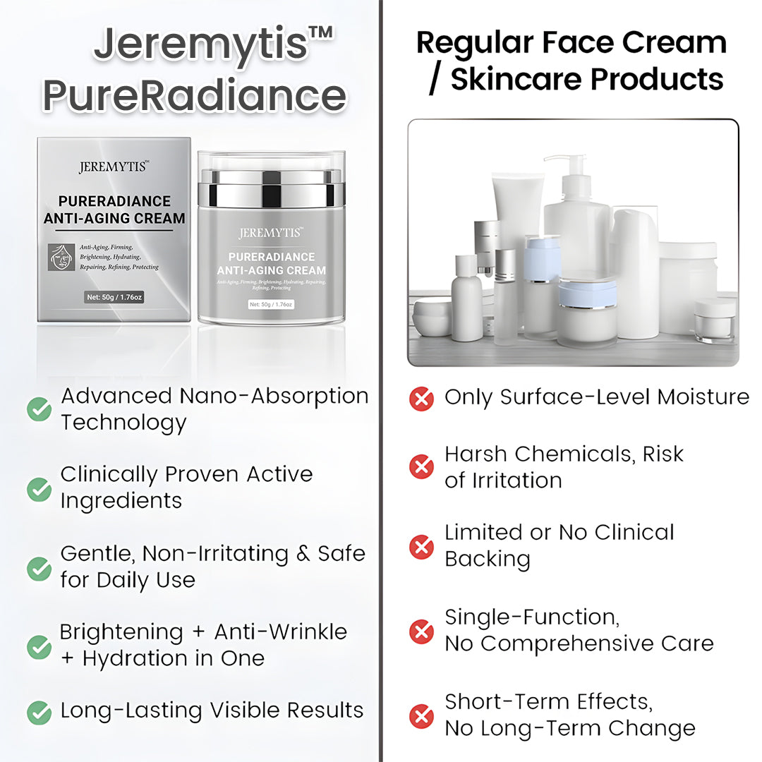 JEREMYTIS™ PureRadiance Anti-Aging Cream – Smooth Wrinkles, Brighten Skin & Restore Youthful Glow