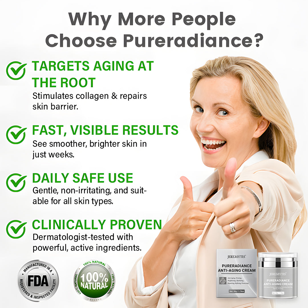 JEREMYTIS™ PureRadiance Anti-Aging Cream – Smooth Wrinkles, Brighten Skin & Restore Youthful Glow