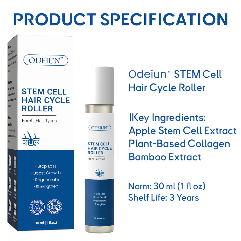 ✅Official Store: ODEIUN™ Advanced Stem Cell Hair Revival Roller 🌿💡 – Natural Formula, Visible Results in 7 Days(🔥UP TO 80% OFF)