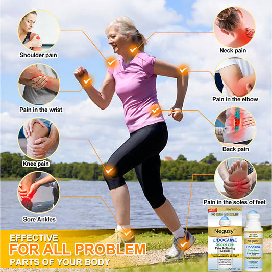 ✅ Negusy™ Lidocaine Scar-Free Pain Relief Liquid – AAOS Approved 👨‍⚕️ Reduces Joint Pain, Swelling & Stiffness