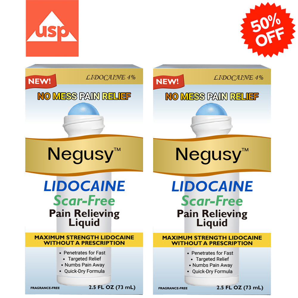 ✅ Negusy™ Lidocaine Scar-Free Pain Relief Liquid – AAOS Approved 👨‍⚕️ Reduces Joint Pain, Swelling & Stiffness