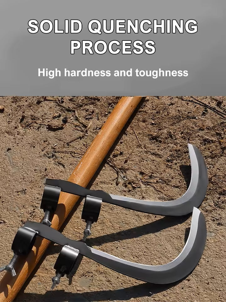 🌿Hot Sale! 🍃Multifunctional Sickle Cutter Head – Perfect for Garden, Farm, and Yard Trimming